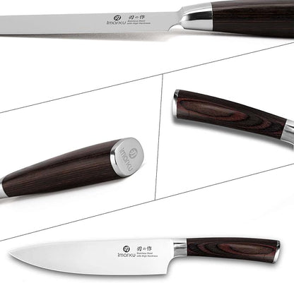 imarku Japanese Chef Knife - Sharp Kitchen Knife 8 Inch Chef's Knives HC Steel Paring Knife, Unique Gifts for Men and Women, Gifts for Mom or Dad, Kitchen Gadgets with Gift Box, Fathers Gifts