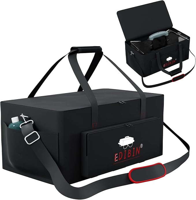 Portable Grill Carry Bag Fit for Weber 1141001 Go Anywhere Gas Grill, Compatible with Weber 121020 Go-Anywhere Charcoal Griddle,Heavy Duty 600D Waterproof Go anywhere gas grill Carry Bag