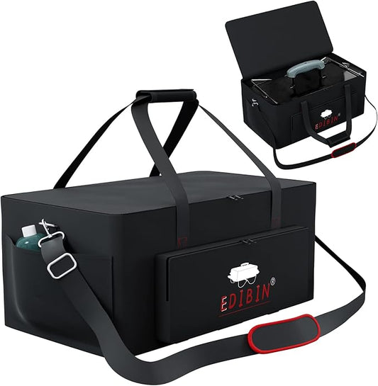 Portable Grill Carry Bag Fit for Weber 1141001 Go Anywhere Gas Grill, Compatible with Weber 121020 Go-Anywhere Charcoal Griddle,Heavy Duty 600D Waterproof Go anywhere gas grill Carry Bag