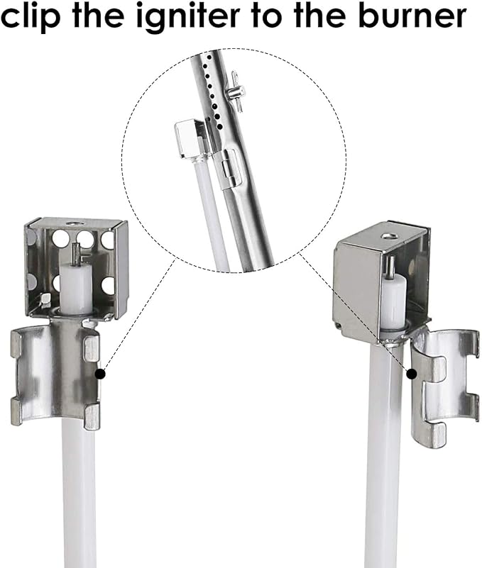 Uniflasy 2-Outlet Push Button Grill Igniter Kit Compatible with Char-Broil | for Charbroil Advantage 463240015, 463344116, Performance 463347017, 463673017, Commercial 463242716