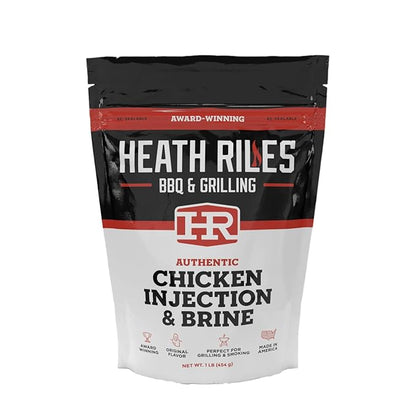 Chicken Injection & Brine with Beef Injection, Heath Riles Meat Injector, Award Winning Chicken Injector & Chicken Brines, Made in the USA