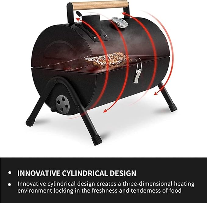 Charcoal Grill Portable Charcoal Grill Stainless Steel Tabletop BBQ Grill for Outdoor Cooking Picnic BBQ Grill