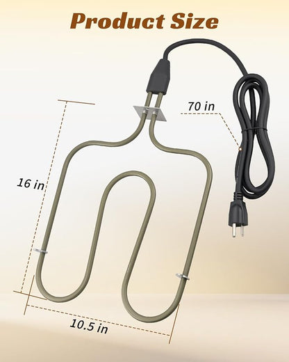 116-7000-0 Electric Heating Element Fit for Brinkmann Electric Smoker 70 inches, 1500W, 120V