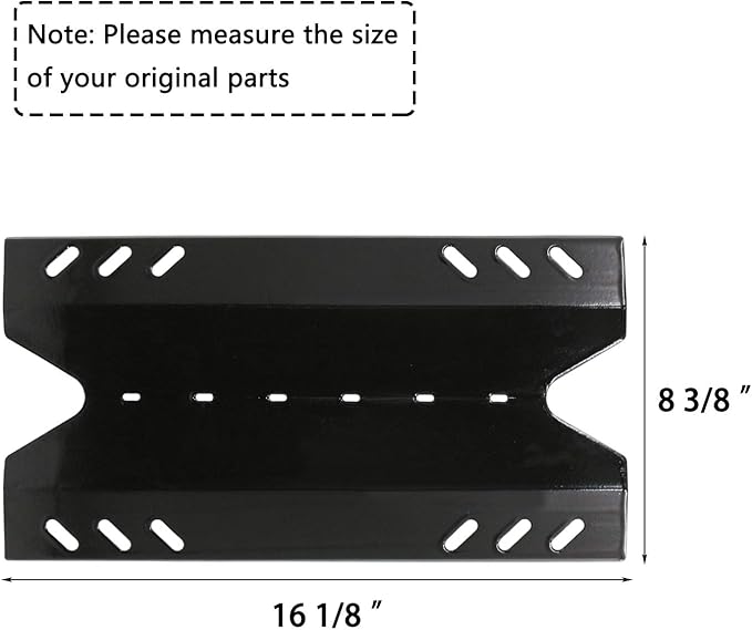 Hisencn Repair Kit for Members Mark BQ05046-6, BBQ Pro BQ05041-28, BQ51009, Sam's Club, Outdoor Gourmet BQ05037-2, BQ05046-6A Gas Grill Models, Burner Tube, Porcealain Steel Heat Plate, Burner Cover