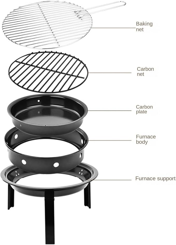 Portable Charcoal Grill Outdoor Charcoal Barbecue Grill Portable Grill For Picnic Backyard Camping Travel Barbecue Grill For Backyard