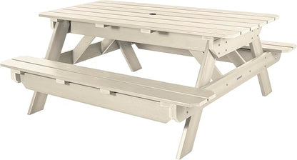 Highwood Hometown Picnic Table, 6 Foot, Whitewash