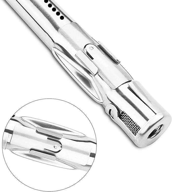 Uniflasy 304 Stainless Steel Grill Burners for Weber 62752, Weber Genesis 300 Series (2011-2016), Genesis E310 E320 E330 S310 S320 S330 Gas Grills with Front Control Knob, Weber Genesis Grill Parts