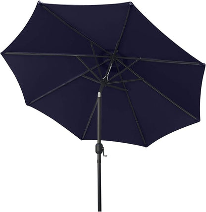 ABCCANOPY 7.5FT Outdoor Patio Umbrella, UV Protection Table Umbrella w/Crank for Easy Set Up, Suitable for Garden, Lawn, Deck & Backyard (Navy Blue)