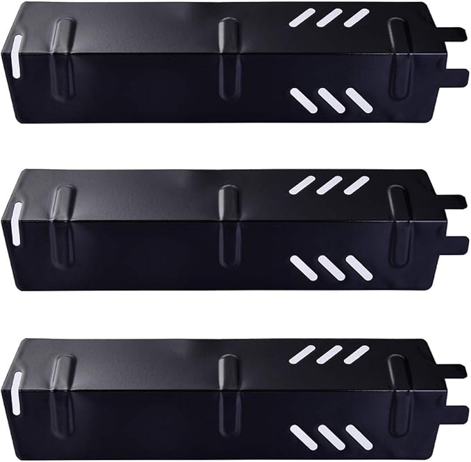 P9156A (3-Pack) Porcelain Steel Heat Plate for Backyard Grill BY13-101-001-11,BY14-101-001-01, GBC1429W, GBC1429W-C, Uniflame GBC1329W, GBC1403W