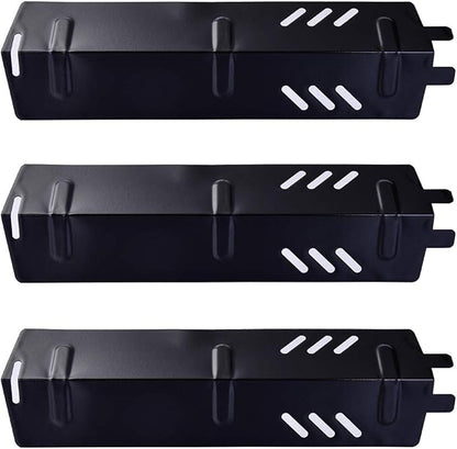 P9156A (3-Pack) Porcelain Steel Heat Plate for Backyard Grill BY13-101-001-11,BY14-101-001-01, GBC1429W, GBC1429W-C, Uniflame GBC1329W, GBC1403W