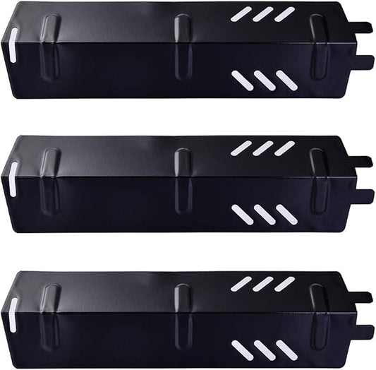 P9156A (3-Pack) Porcelain Steel Heat Plate for Backyard Grill BY13-101-001-11,BY14-101-001-01, GBC1429W, GBC1429W-C, Uniflame GBC1329W, GBC1403W