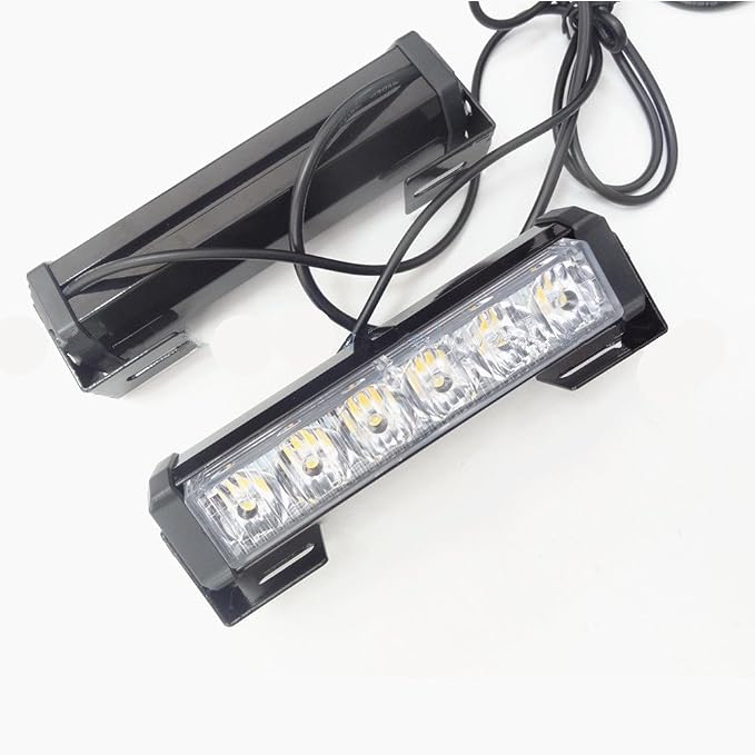 2x6 LED Car Carrier Strobe Bars Warning Platform Blow Grill Light Blue