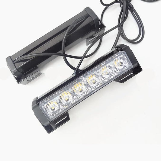 2x6 LED Car Carrier Strobe Bars Warning Platform Blow Grill Light Blue