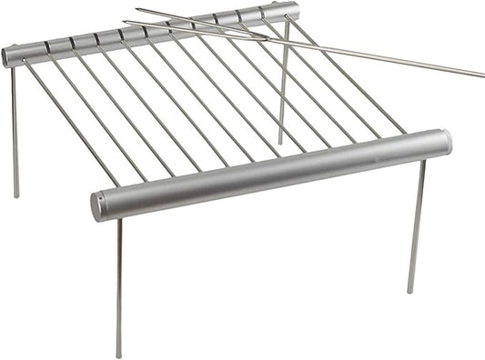 Charcoal Grill Mini Portable Folding Barbecue Grill Stainless Steel Outdoor BBQ Grill Barbecue Accessories for 3-5 People Camping Travel