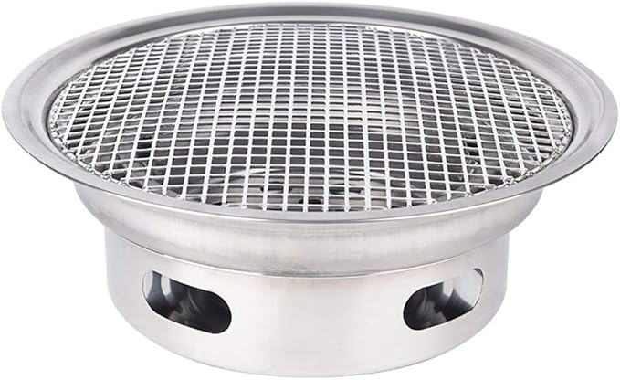 BBQ Barbeque Grills for,Charcoal Grill,BBQ,Indoor and Outdoor Korean Barbecue Grill,Suitable for 5-10 People,34cm (Color : B)