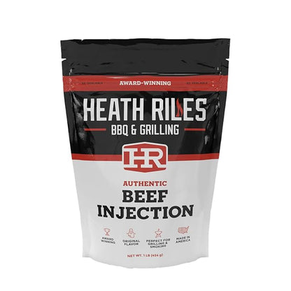 Chicken Injection & Brine with Beef Injection, Heath Riles Meat Injector, Award Winning Chicken Injector & Chicken Brines, Made in the USA