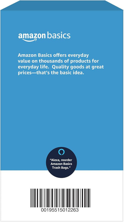 Amazon Basics Multipurpose Drawstring Trash Bags,30 Gallon,(Previously Solimo),50 Count (Pack of 6)