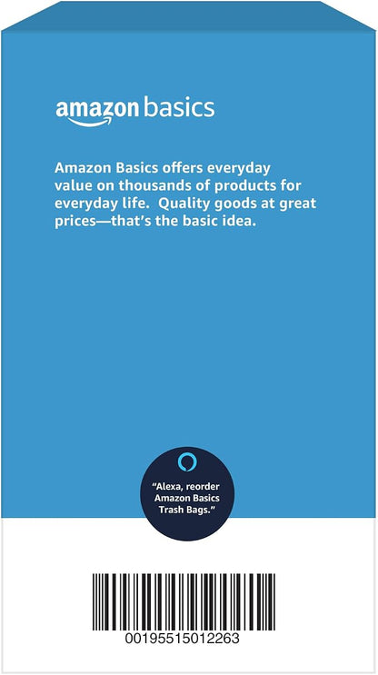 Amazon Basics Trash Bags, 30 Gallon, 50 Count | Drawstring | Multipurpose | Pack of 2