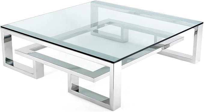 Tempered Glass Table Top 32 Inch Square Flat Polished Edge Clear Surface 1/4 Inch Thick for Home Office or Outdoor Furniture by Fab Glass and Mirror