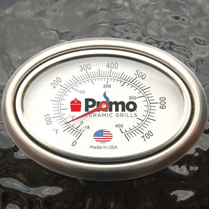 AMS Fireplace Primo Kamado Ceramic Cooker Grill Oval XL 400 With Stainless Steel Grates - charcoal outdoor grilling smocking roasting backing - PGCXLH, black, 28 Width, 21.5 Depth, 27-1/2 Hight