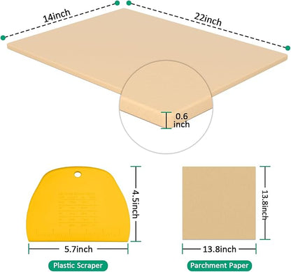 Extra Large Rectangular Pizza Stone 22" x 14",Baking Stone | Pizza,Grilling,baking Stone,22in Industrial Commercial Home Oven Stone,Ideal for Grilling Baking Several Pizzas Bread