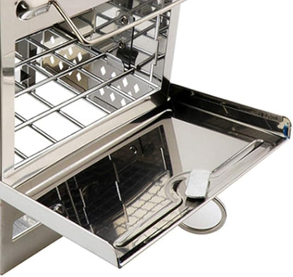 IRYZE Portable Charcoal Grill Portable Folding Outdoor Burning Stainless Steel BBQ Grill Barbeque Charcoal Grill BBQ Grill for Outdoor