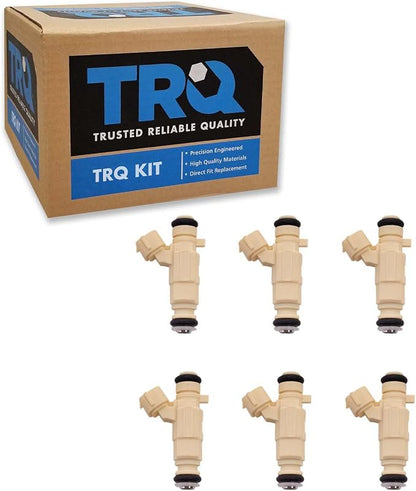 TRQ Fuel Injector Set | For 2007-2009 Hyundai Santa Fe 2006-2010 Kia Optima 2007-2010 Rondo