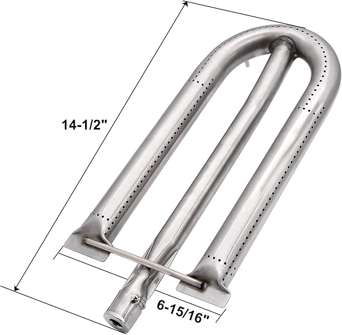 American Outdoor Grill Burner Replacement for 30NB, 24NB, 36NB, 36PC, AOG 36" 30" 24" Grills - 14.5 Inch Silver Part 24-B-06