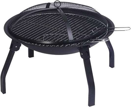 Barbecue Grill Outdoor Courtyard Folding Barbecue Grill Portable Fire Pit Charcoal Grill Home Indoor Heating Stove Bonfire Stove for Outdoor Backyard, Patio