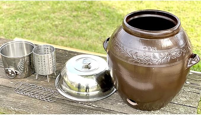 Charcoal Jar Barbecue Grill Smoked Pork Belly Roast Smoked BBQ Camping grill 12.9x11.8inch