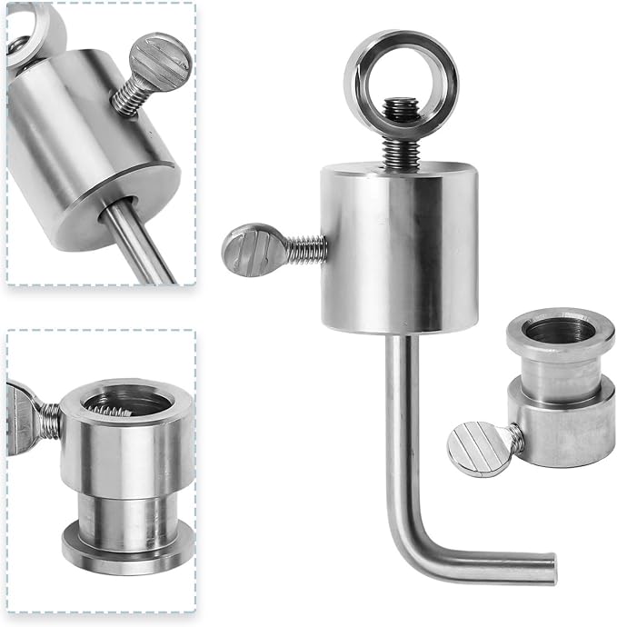 Stainless Steel Grill Rotisserie Spit Balance Kit, Grill Spit Rod Counter Balance For Rotisserie Accessories Balancing Tool BBQ Oven Balance Skewer Rotisserie Rod Limiter