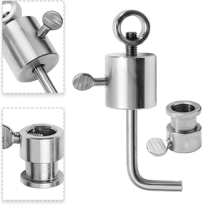 Stainless Steel Grill Rotisserie Spit Balance Kit, Grill Spit Rod Counter Balance For Rotisserie Accessories Balancing Tool BBQ Oven Balance Skewer Rotisserie Rod Limiter