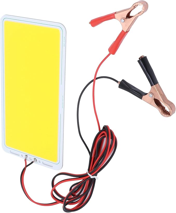 COB LED Panel Light, 70W 7000LM Bright 12V Light Source for Camping Tent Warm White Aluminum Board 220x112mm 1 Pack