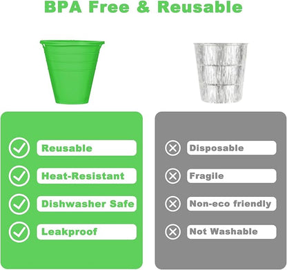 2pcs reuasble Silicone Grease Bucket Liners Compatible for Traeger/Pit Boss ect/Oklahoma Joe' /Green Mountain Grill Drip Tray Bucket Liner for pro Pellet Wood Smoker Grill Accessories（Green）