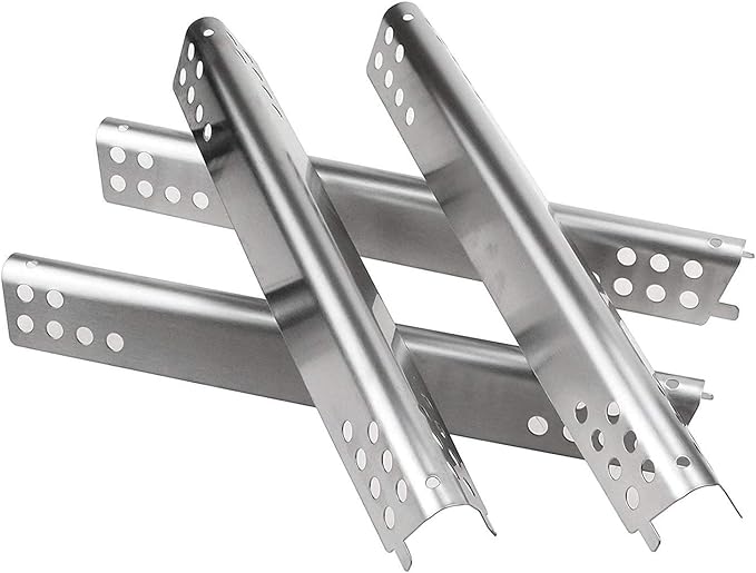 Utheer Grill Replacement Parts for Charbroil Advantage Series 4 Burner 463344015 463343015 463240015 463432215 Gas Grills, 3 Burner 463436815, Grill Burner Heat Plate Shield Adjustable Crossover Tube