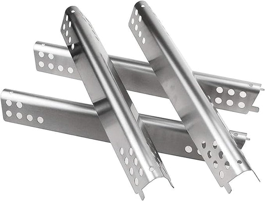 Utheer Grill Replacement Parts for Charbroil Advantage Series 4 Burner 463344116 466344116 Gas Grills, Stainless Steel Grill Burner Tube, Heat Plate Tent Shield, Adjustable Crossover Tube Grill Parts