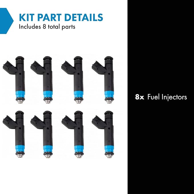 TRQ Fuel Injector Set | For 2000 Dodge Durango 2000-2001 Ram 1500 2000-2003 Ram 1500 Van 2500 Van 3500