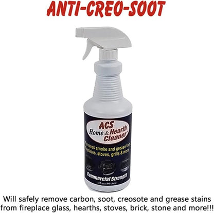 ACS Home & Hearth Cleaner - Biodegradable Citrus Spray for Glass, Grill, Stove - 22 Fl Oz