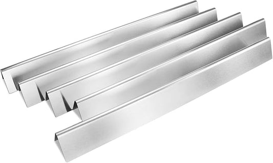 Uniflasy 7540 Flavorizer Bars for Weber Genesis E-310 E-320 S-310 S-320 Side-Control Grills, 24.5 in Heat Plates for Weber Genesis 300 Series,16GA Stainless Steel 5-Pack, Replaces 7539