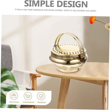 Happyyami Traditional Wedding Charcoal Burner Portable Bbq Stove Air Vents Home Heating Charcoal Grill for Barbecue Activities Durable Construction