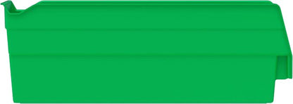 Akro-Mils 30110 Heavy Duty Plastic Shelf Bins, 12"x 3"x 4", Green, 24-Pack | Heavy Duty Nesting Storage Bins for Garage, Closet, Refrigerator, Kitchen, Cabinet, Drawer Organization, Pantry Organization
