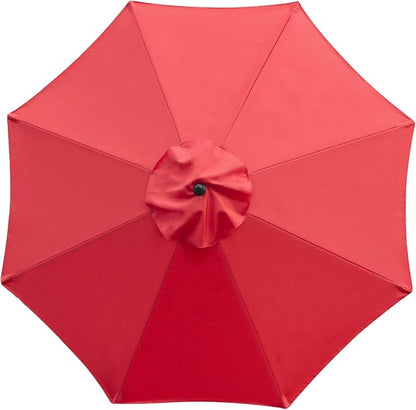 Sunnyglade 9ft Patio Umbrella Replacement Canopy Market Umbrella Top Outdoor Umbrella Canopy with 8 Ribs