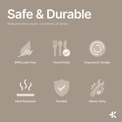 Bakken Disposable Cutlery Set 360 Pieces Knives, Heavy Duty Plastic Silverware, BPA-Free Food-Grade Materials, Heat-Resistant, Reusable Utensils for Parties, Catering, BBQs, and Everyday Use, Clear