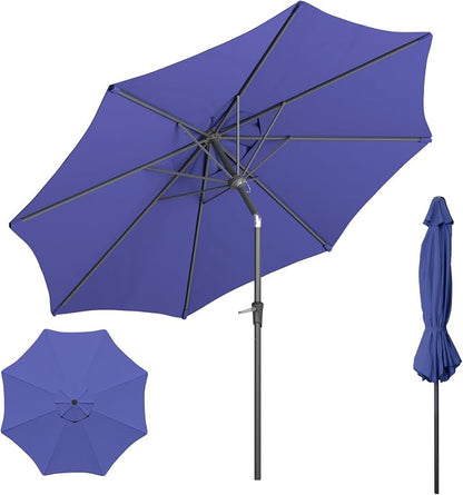 Outdoor Patio Umbrella, 8 Ribs Market Table Umbrella