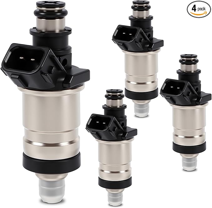 Fuel Injectors Set of 4 Compatible with Honda Accord 2.3L 1998-2002 Civic 1.6L CR-V 2.0L Odyssey Civic del Sol Replacement for Acura Integra 1.8L 1996-2001 CL 1999 Replace 06164-P2J-000