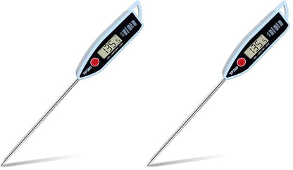 Digital Meat Food Thermometer for Candy Candle Milk BBQCooking Kitchen BBQ, Probe Instant Read Thermometer for Pork Deep Fry Roast Baking Temperature (Pack of 2)