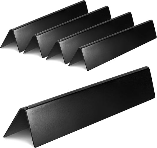 GasSaf 15.3 inch Flavorizer Bars Replacement for Weber 7636, Spirit I & Spirit II 300 S310 S320 E310 E320, Weber 46510001, 47513101 Gas Grill Front Controls, 5 PCS Porcelain Enameled Steel Flavor Bar