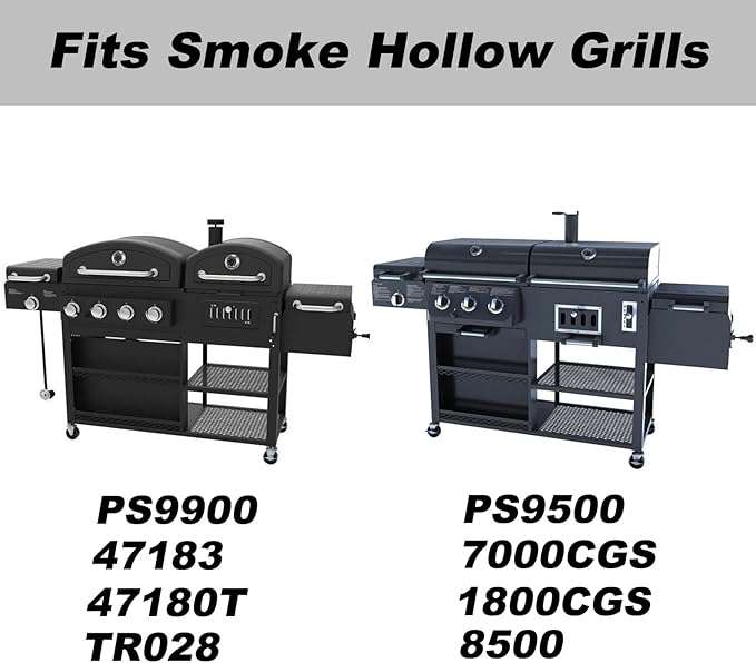 47183T-21 PS9900 Charcoal Tray Grill Replacement Parts for Smoke Hollow 47183T HC4518L PS9500 6500 6800 8500 Iron Charcoal Pan SH5000 SH7000 Charcoal Grill Charcoal Basket with Handle Grill Parts