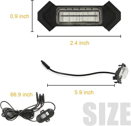 RGB Grill Led Lights 4 PCS for Toyota Tacoma 2016-2023 TRD PRO OEM Only | Pack of 4 Front Grille LED Light Clear Lens with Instruction and Fuse, APP/Remote Control 20 Custom Colors