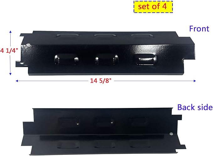 Parts Kit DG259 Replacement for Charbroil Grill 463436213,463436215; Thermos 466360113 Repair Kit (SS Burner + SS Carry-Over Tubes + Porcelain Steel Heat Plate)